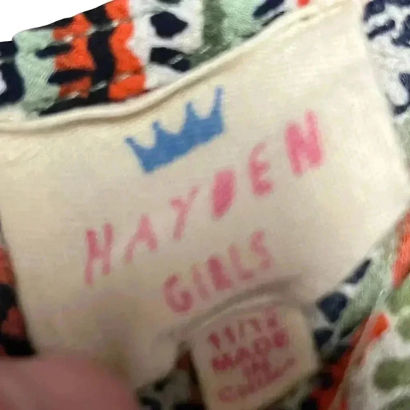 🌟 Hayden LA Girls Checkered Ruffled Blouse with Bow Size 11/12 🌟 - Picture 5 of 5